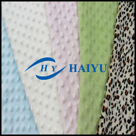 Professional Plain Velboa Fur Fabric Soft Fabric With Raised Dot