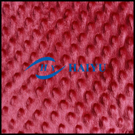 Professional Plain Velboa Fur Fabric Soft Fabric With Raised Dot