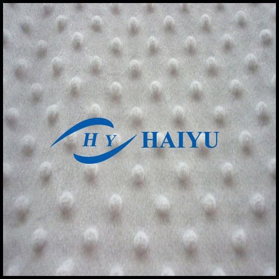 Professional Plain Velboa Fur Fabric Soft Fabric With Raised Dot